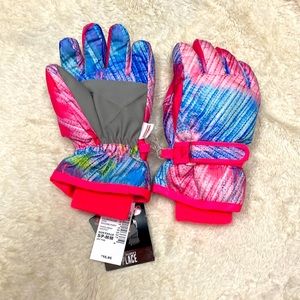 Gloves and Matching Snow Pants Girl Size 10